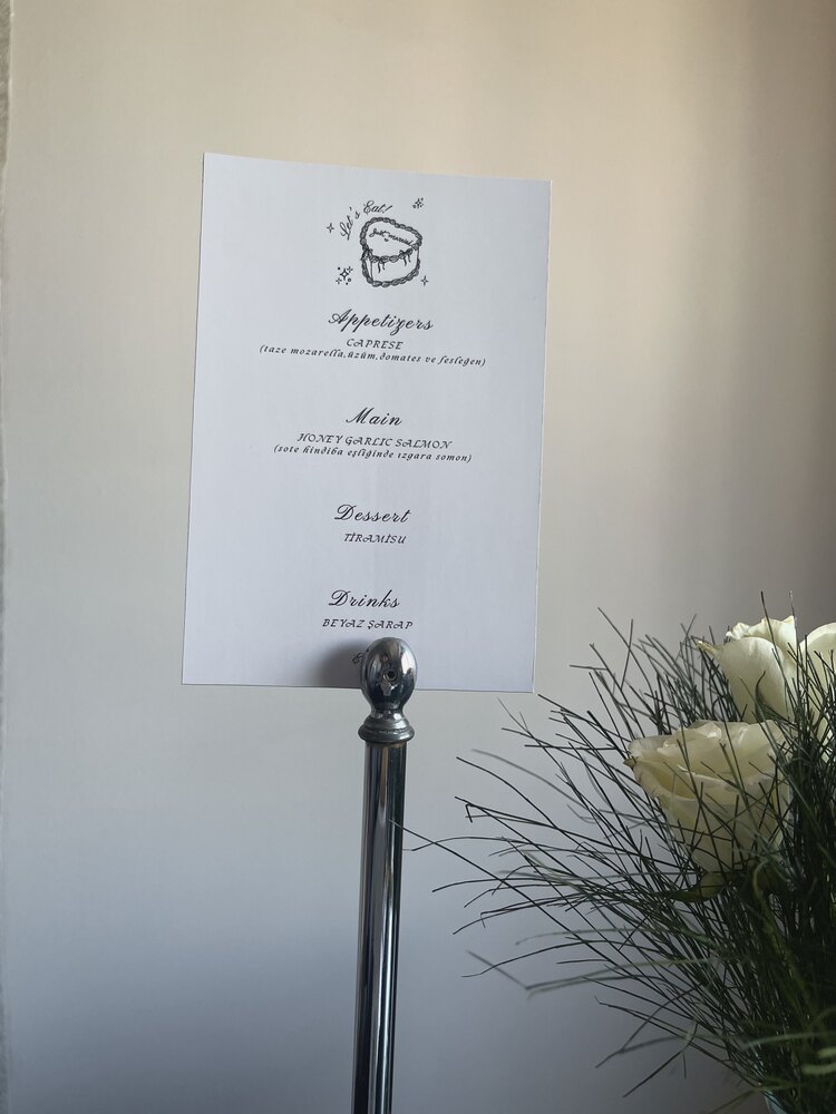 Wedding Menu✨