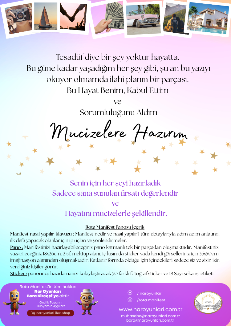VİZYON PANOSU 3 LÜ PAKET - PROMOSYONLU SET