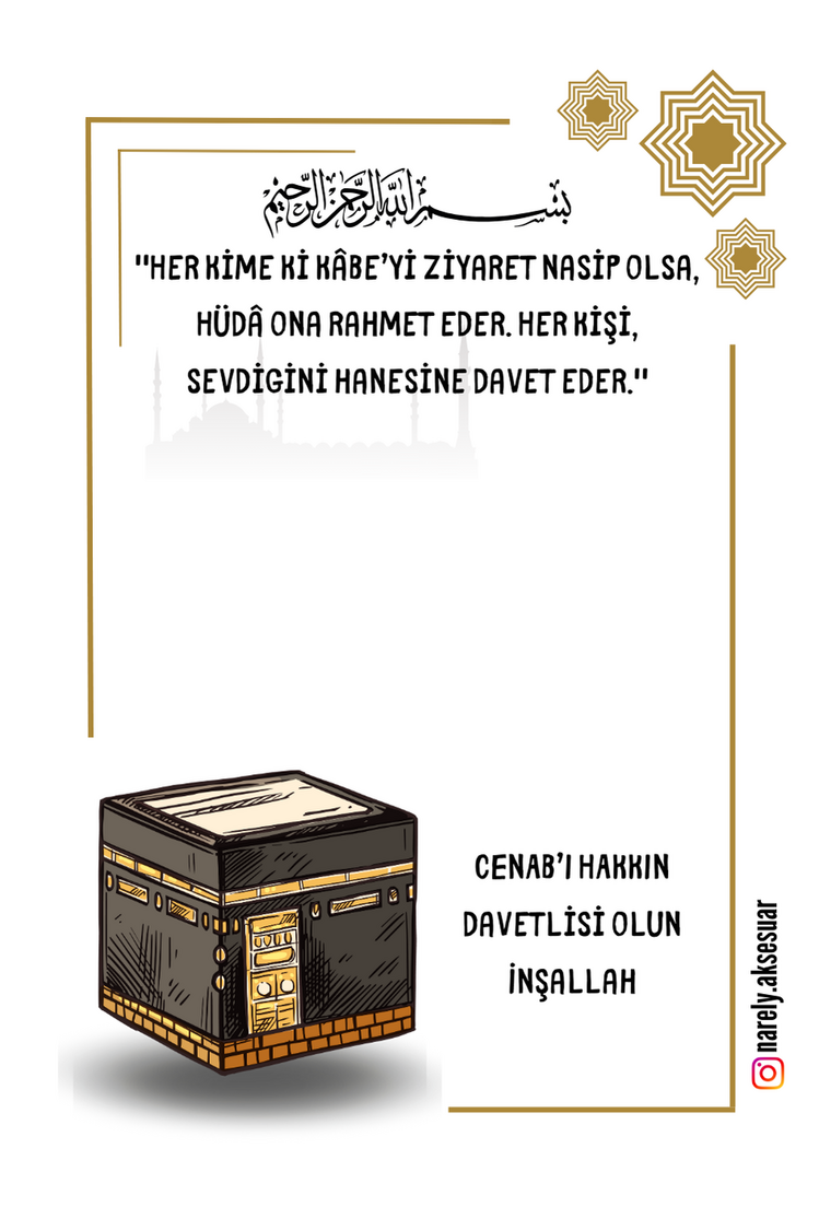 50 Adet Umre Hatırası Magnet