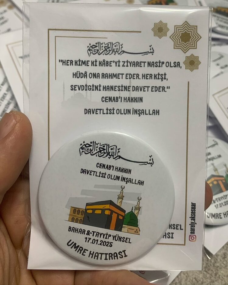 Umre Hatırası Magnet 58 mm 