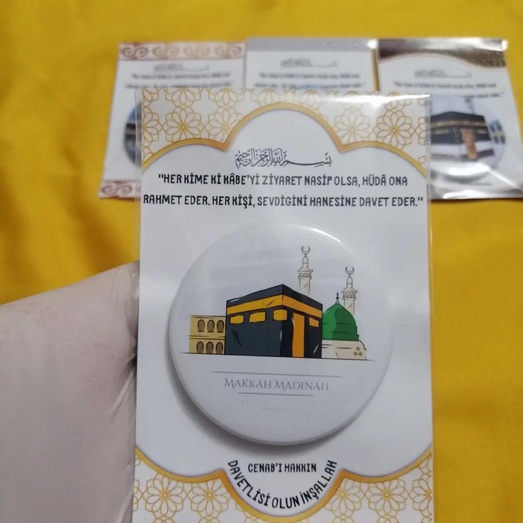 100 adet magnet hac ve umre hediyelik