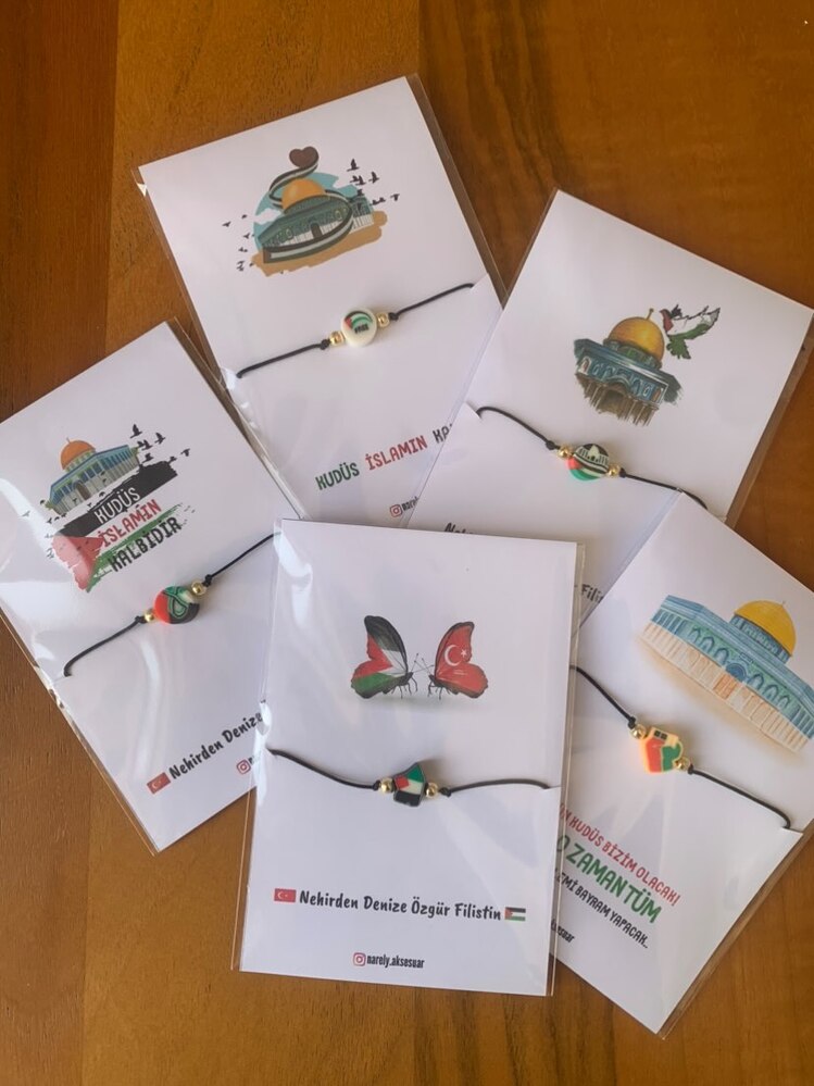 50 Adet Filistin Bileklik
