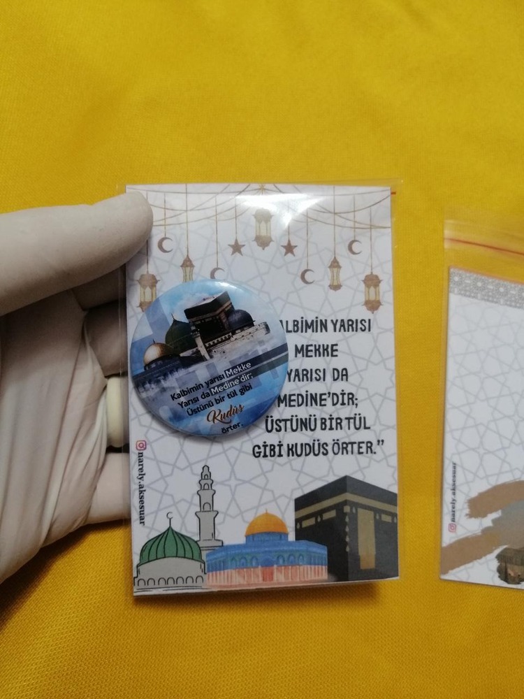 100 Adet Hac ve Umre Rozet