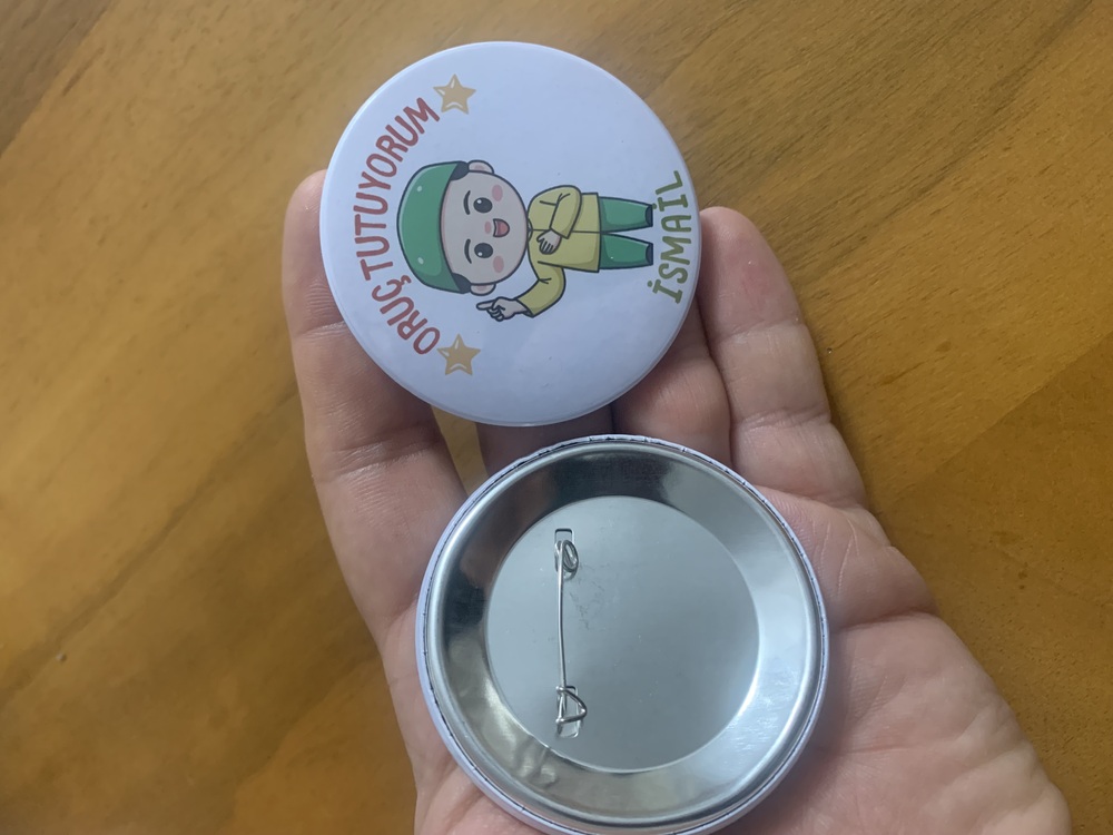 Oruç tutuyorum rozetleri