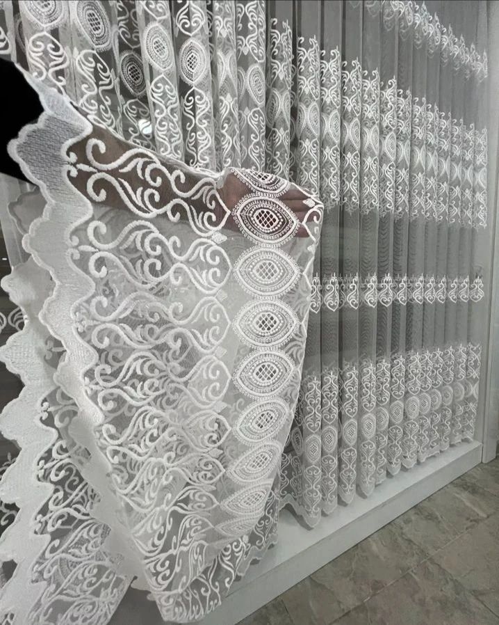 Ağrı işleme Tül perde lüx sık pile dikm. 