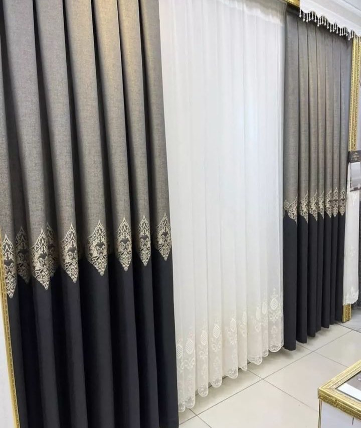 Tek kanat Osmanlı fon perde lüks ( sık pile dikim)