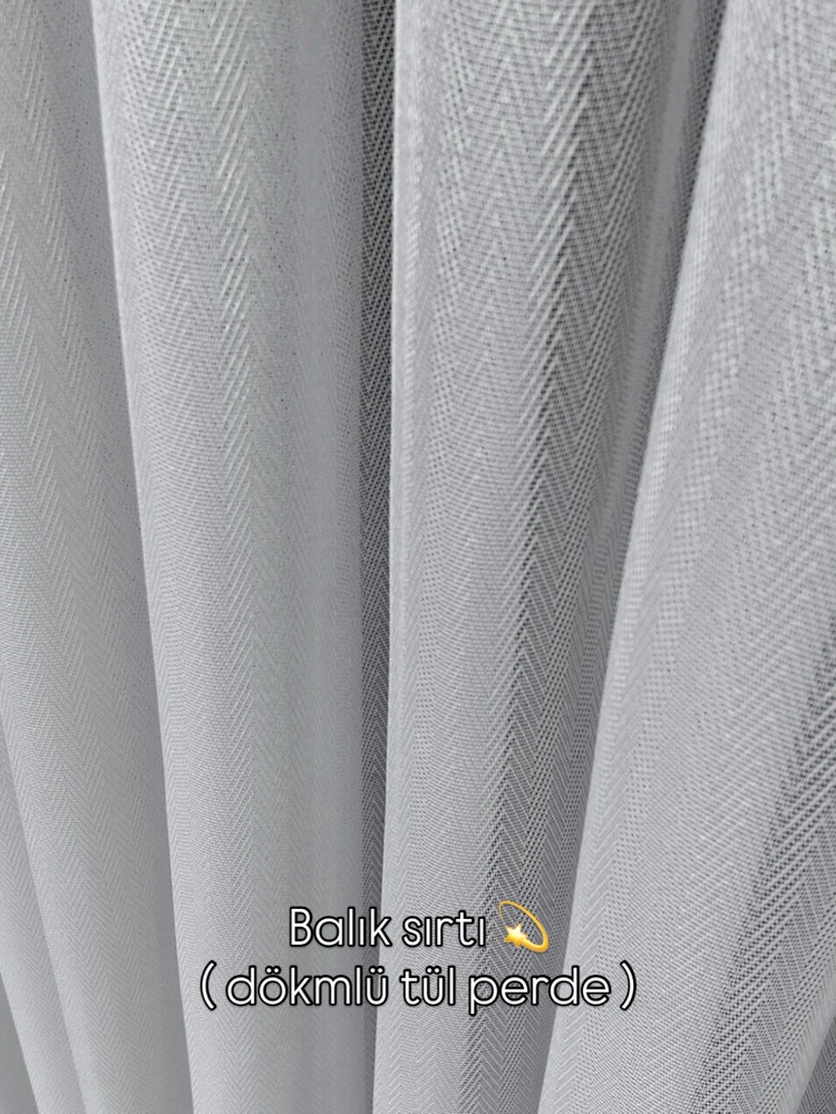 Balık sırtı tül perde ✨