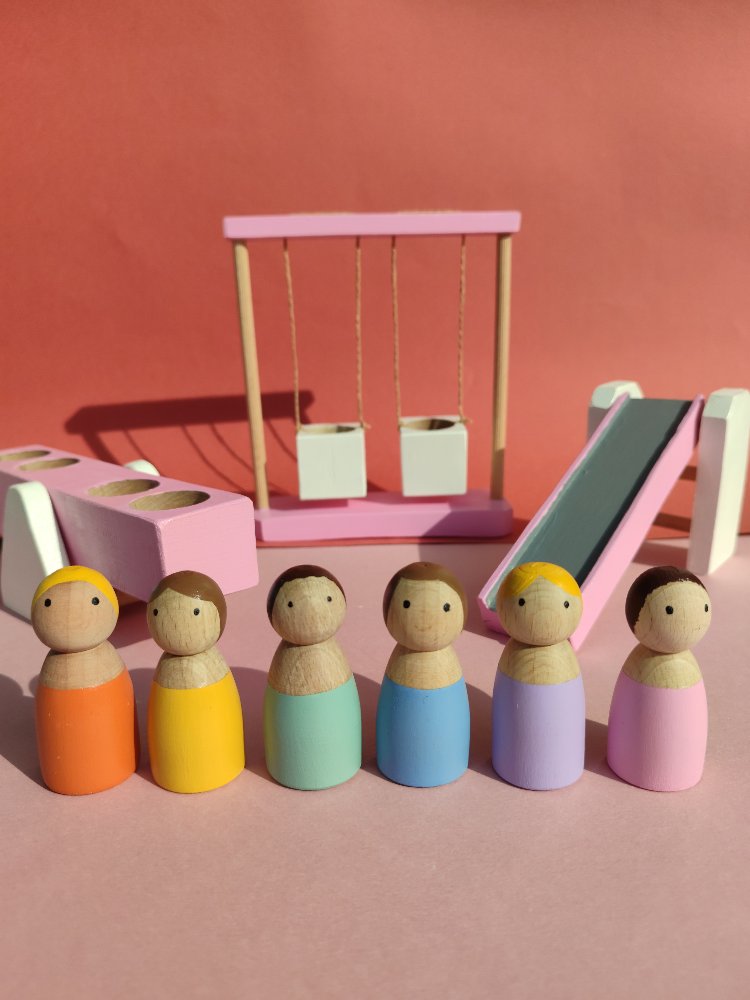 6lı Peg Bebek Seti (pastel)