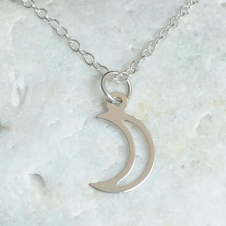 Navan 925 Ayar Gümüş Hilal Kolye (Gold, Silver ve Rose)