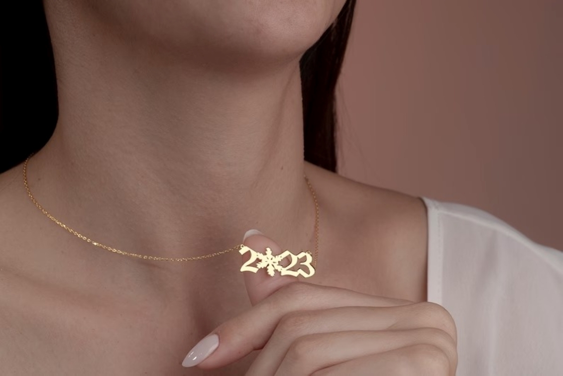Navan 925 Ayar Gümüş Kar Tanesi Detaylı Yıl Kolyesi (Gold, Silver ve Rose)