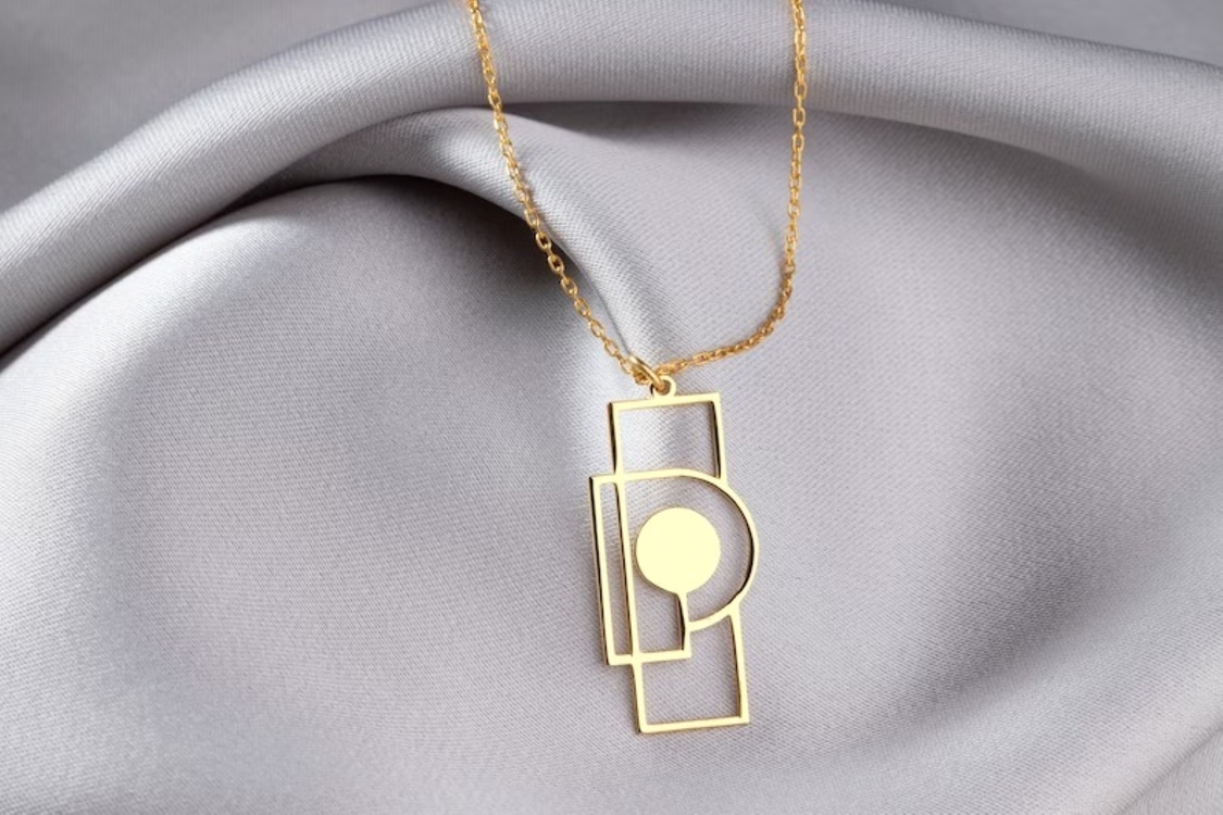 Navan 925 Ayar Gümüş Geometrik Minimal Kolye (Gold, Silver ve Rose)