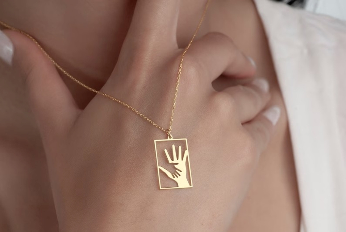 Navan 925 Ayar Gümüş Ay & Mandala Kolyesi (Gold, Silver ve Rose)