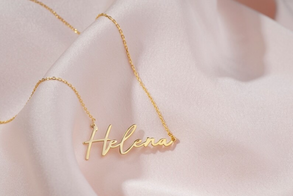 Navan 925 Ayar Gümüş Kişiye Özel İsim Kolyesi (Gold, Silver ve Rose)