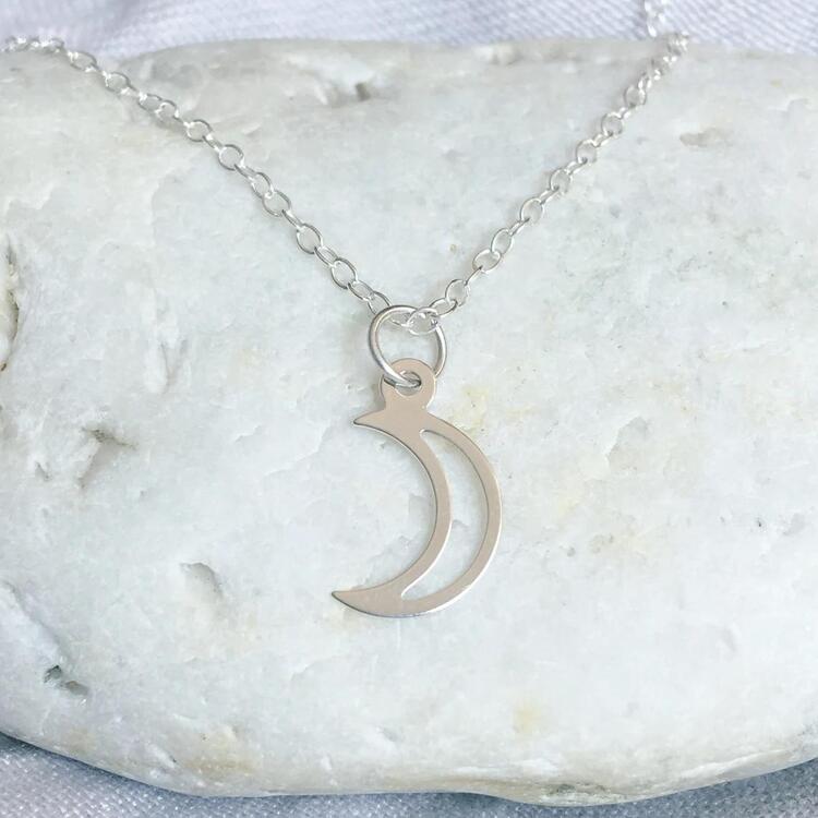 Navan 925 Ayar Gümüş Hilal Kolye (Gold, Silver ve Rose)