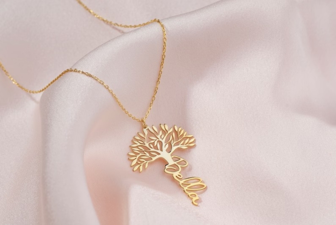 Navan 925 Ayar Gümüş Kişiye Özel İsim Kolyesi (Gold, Silver ve Rose)