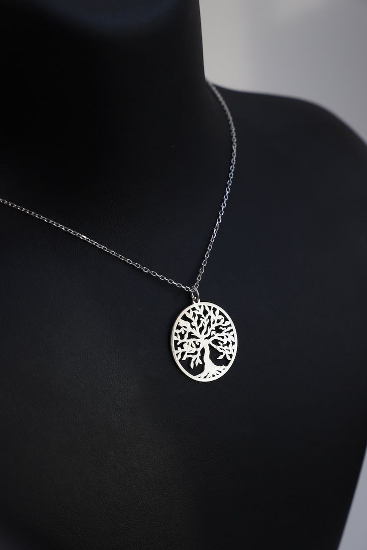 Navan 925 Ayar Gümüş Hayat Ağacı Kolyesi (Gold, Silver ve Rose)