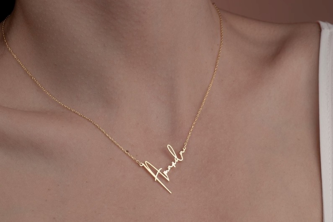 Navan 925 Ayar Gümüş Kişiye Özel İsim Kolyesi (Gold, Silver ve Rose)
