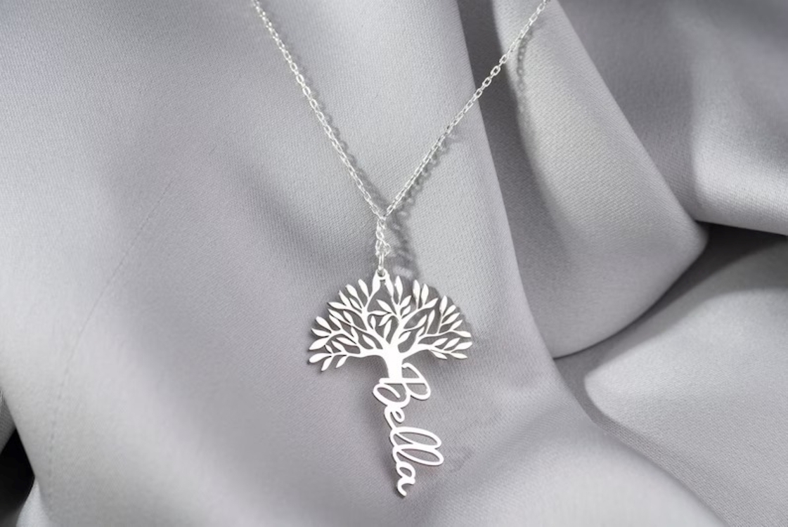 Navan 925 Ayar Gümüş Kişiye Özel İsim Kolyesi (Gold, Silver ve Rose)
