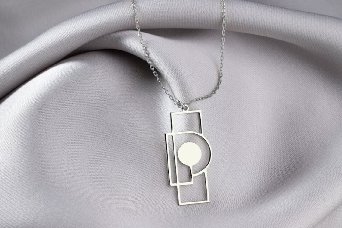 Navan 925 Ayar Gümüş Geometrik Minimal Kolye (Gold, Silver ve Rose)
