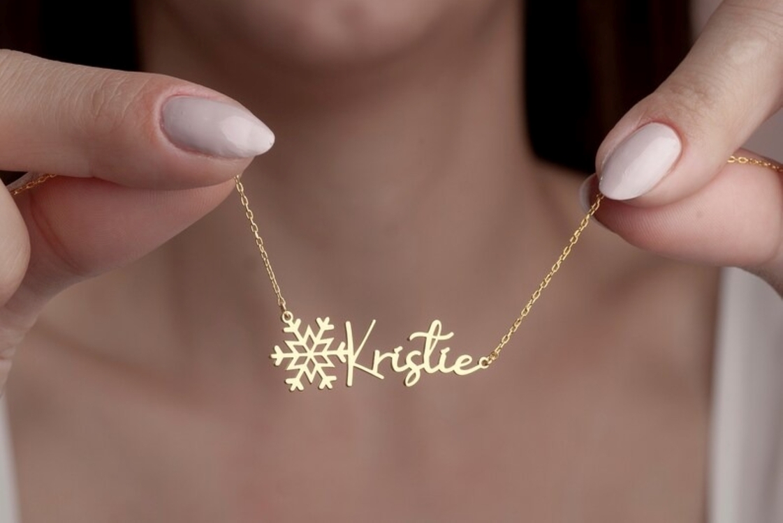Navan 925 Ayar Gümüş Kar Tanesi Detaylı Yıl Kolyesi (Gold, Silver ve Rose)
