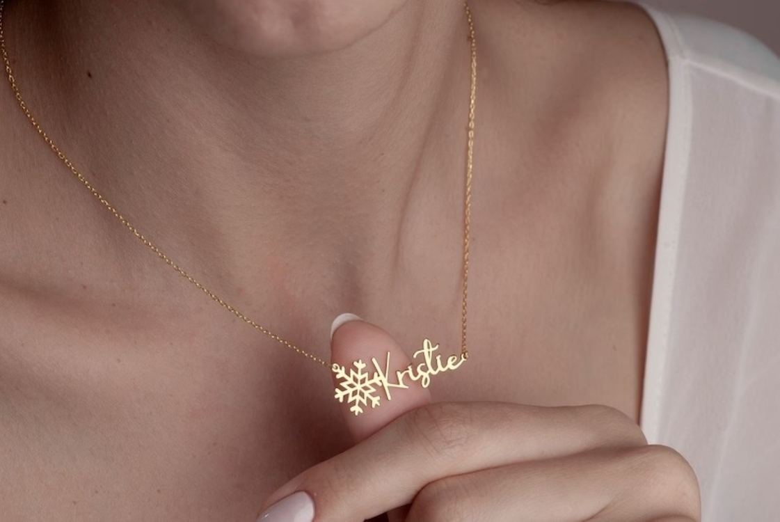 Navan 925 Ayar Gümüş Kar Tanesi Detaylı Yıl Kolyesi (Gold, Silver ve Rose)