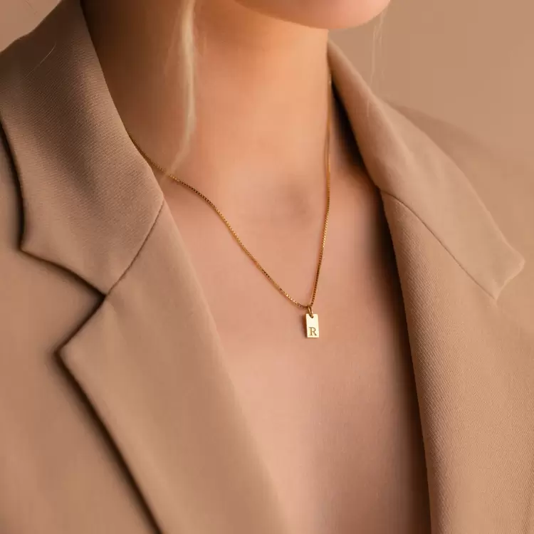 Navan 925 Ayar Gümüş Kişiye Özel Harf Kolye (Gold, Silver ve Rose)