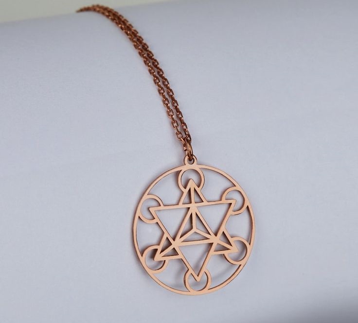 Navan 925 Ayar Gümüş Merkaba Kolyesi (Gold, Silver ve Rose)