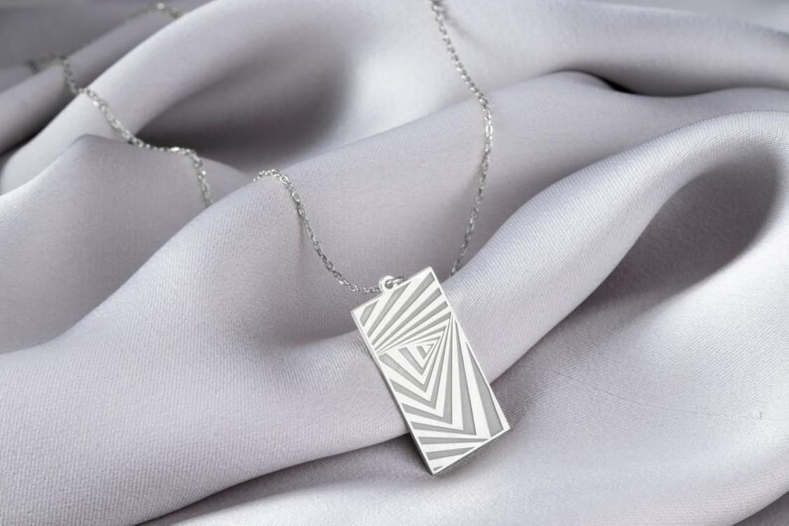 Navan Modern Geometrik Kolye – 925 Ayar Gümüş