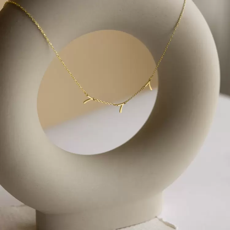 Number Necklace | Altın Gümüş Rose Kaplama | Özel Tasarım | Kutulu Hediye