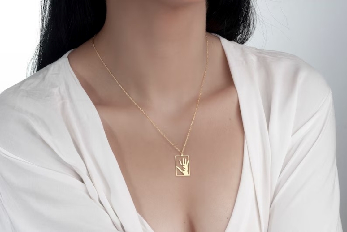 Navan 925 Ayar Gümüş Ay & Mandala Kolyesi (Gold, Silver ve Rose)