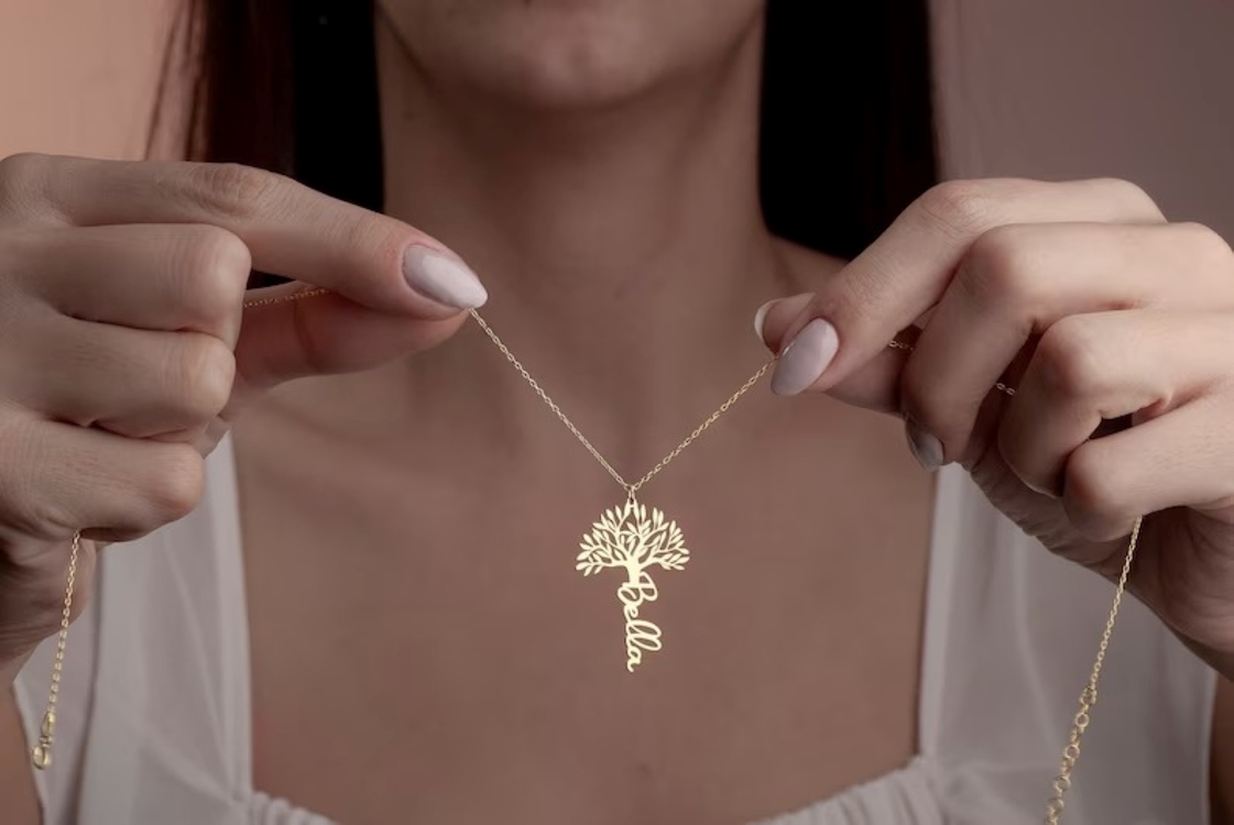 Navan 925 Ayar Gümüş Kişiye Özel İsim Kolyesi (Gold, Silver ve Rose)