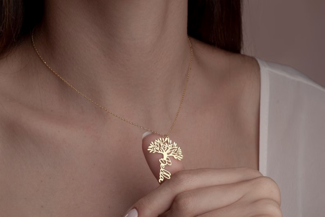 Navan 925 Ayar Gümüş Kişiye Özel İsim Kolyesi (Gold, Silver ve Rose)