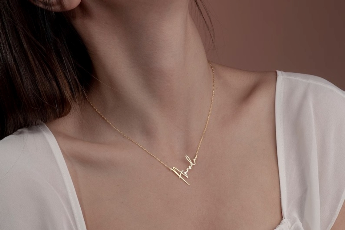 Navan 925 Ayar Gümüş Kişiye Özel İsim Kolyesi (Gold, Silver ve Rose)