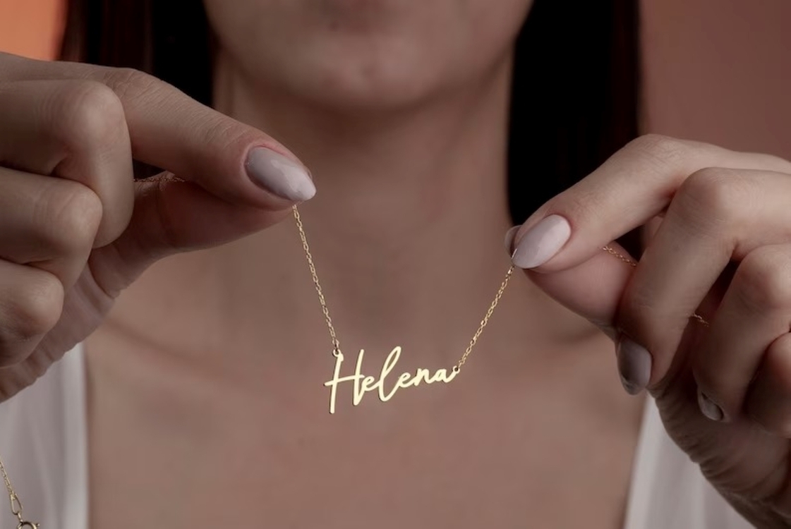 Navan 925 Ayar Gümüş Kişiye Özel İsim Kolyesi (Gold, Silver ve Rose)