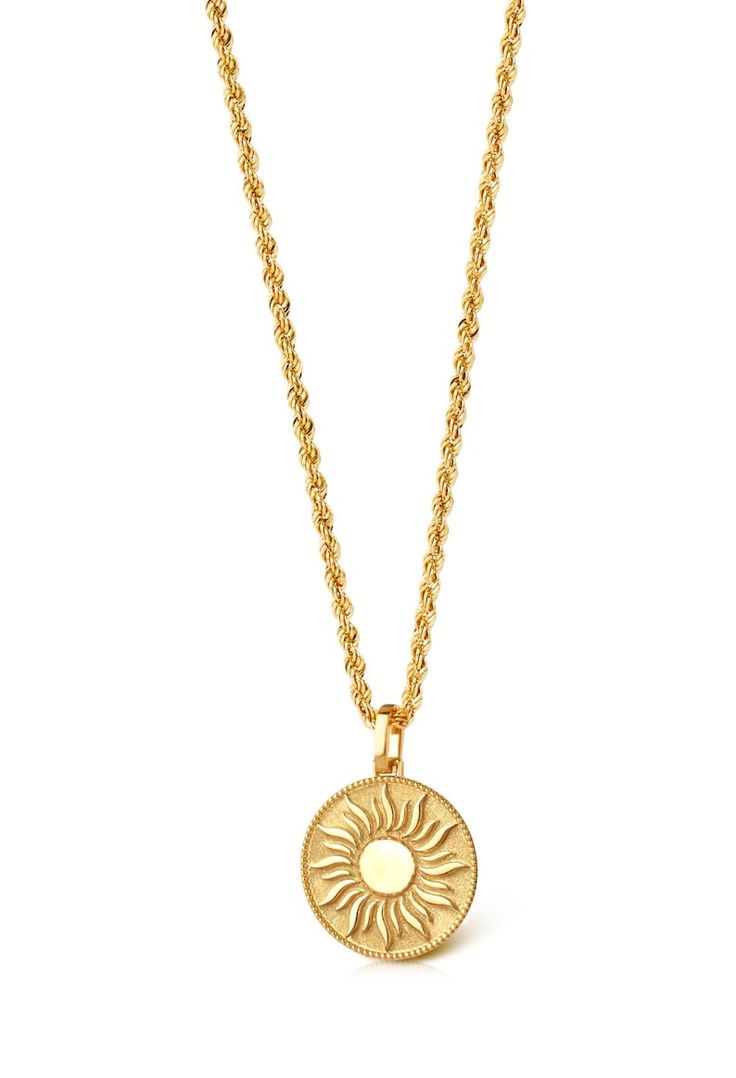 Navan 925 Ayar Gümüş Güneş Medalyon Kolyesi (Gold, Silver ve Rose)