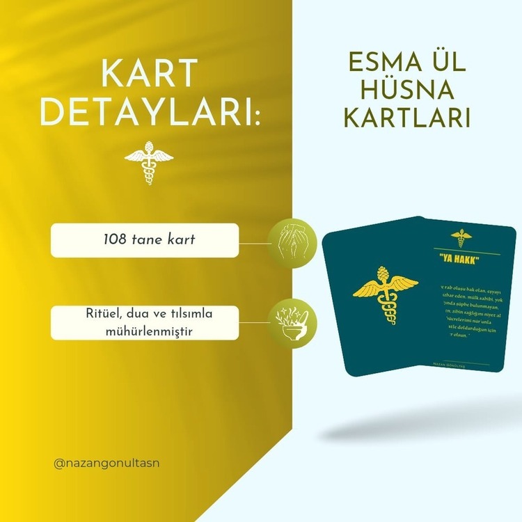 Esma Ül Hüsna kartları