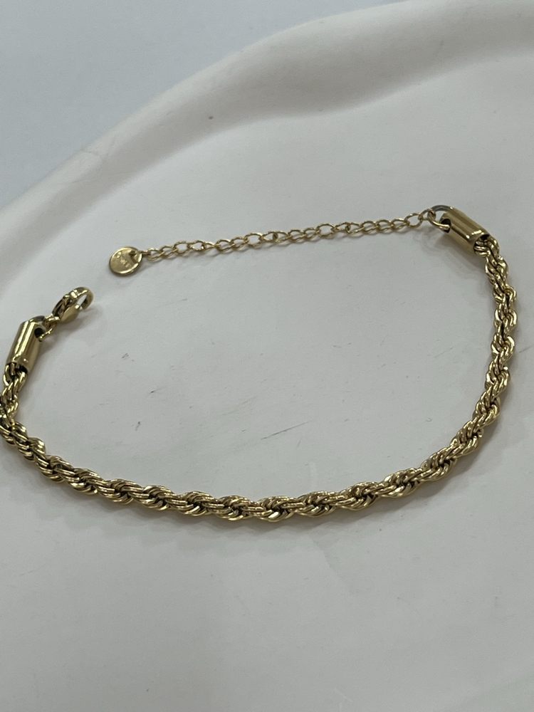 14 Ayar Altın Görünümlü İtalyan Burgu Bileklik – Gold Renk | Nazar Jewelry Atelier
