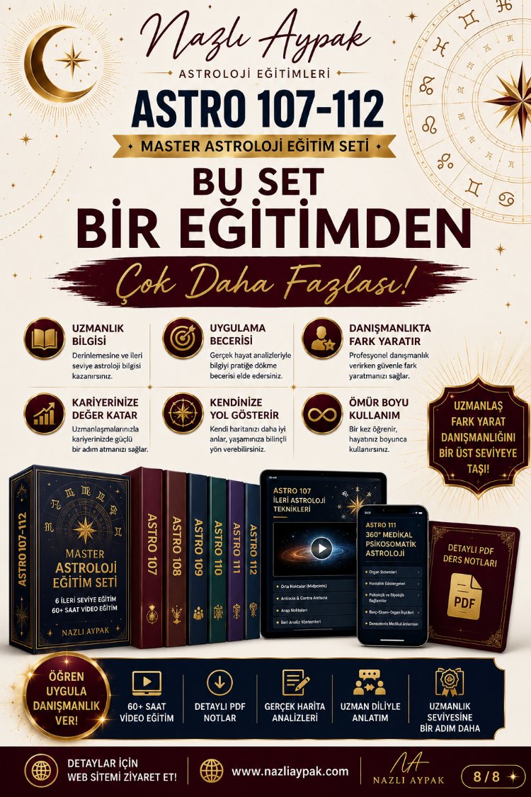 İleri Seviye Uzmanlık & Master Astroloji Video Eğitim Seti