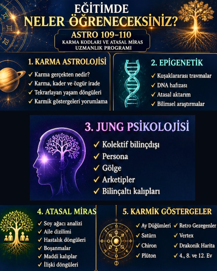ASTRO 109–110 Karma Kodları ve Atasal Miras Uzmanlık Program
