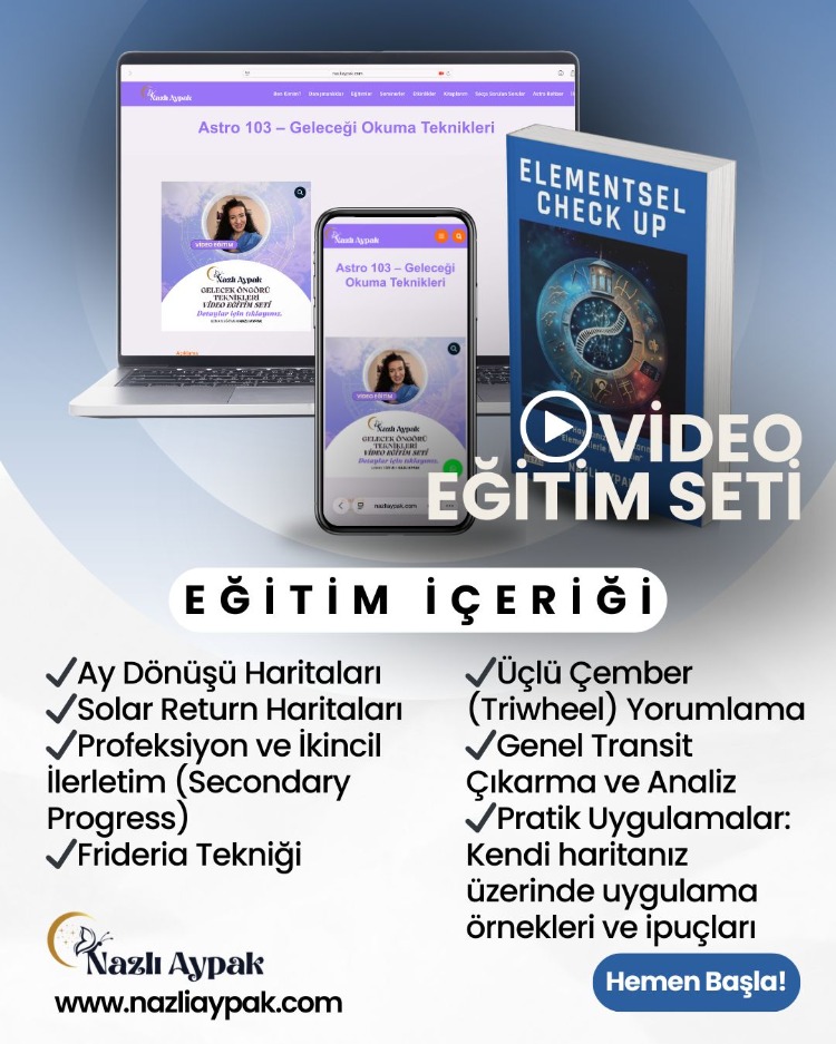ASTRO 103 | Astrolojide Gelecek Öngörü Teknikleri – Video Eğitim Seti