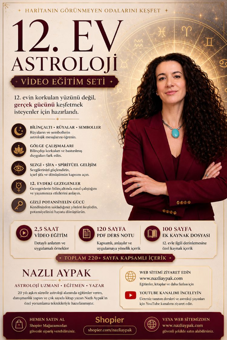 12.EV VE JUNG ASTROLOJİSİ VİDEO SEMİNER