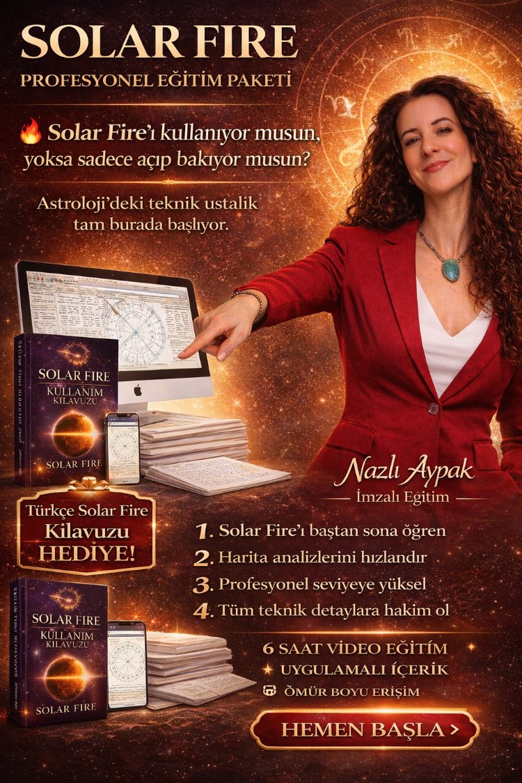 Solar Fire Programı  (Video Eğitim Seti + Türkçe Kullanım Kılavuzu)