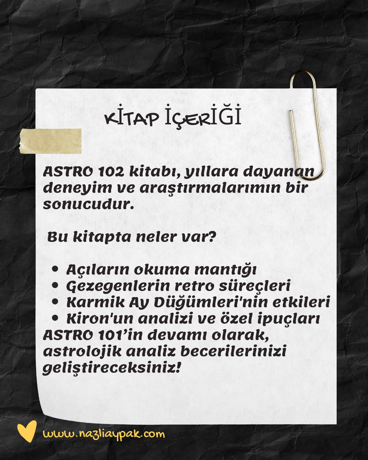 ASTRO 102 KİTABI ADINIZA İMZALI