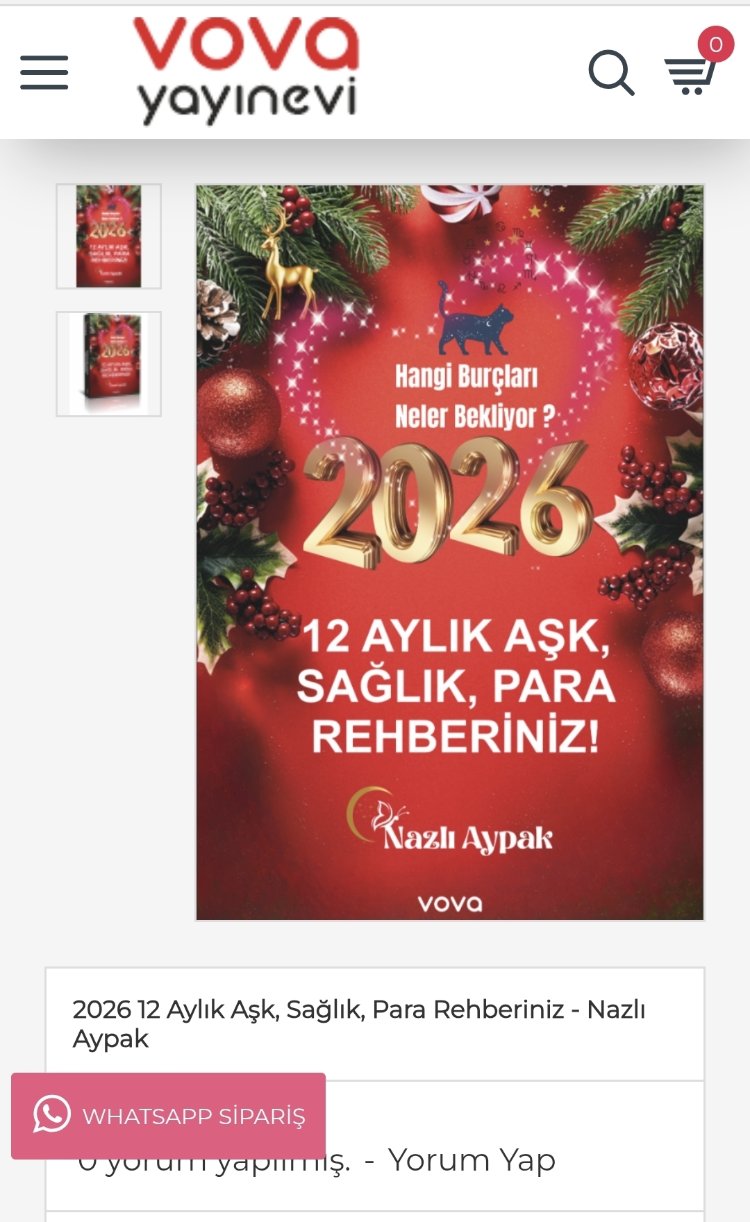 (İmzalı)2026 Burç Yorumları Kitabı