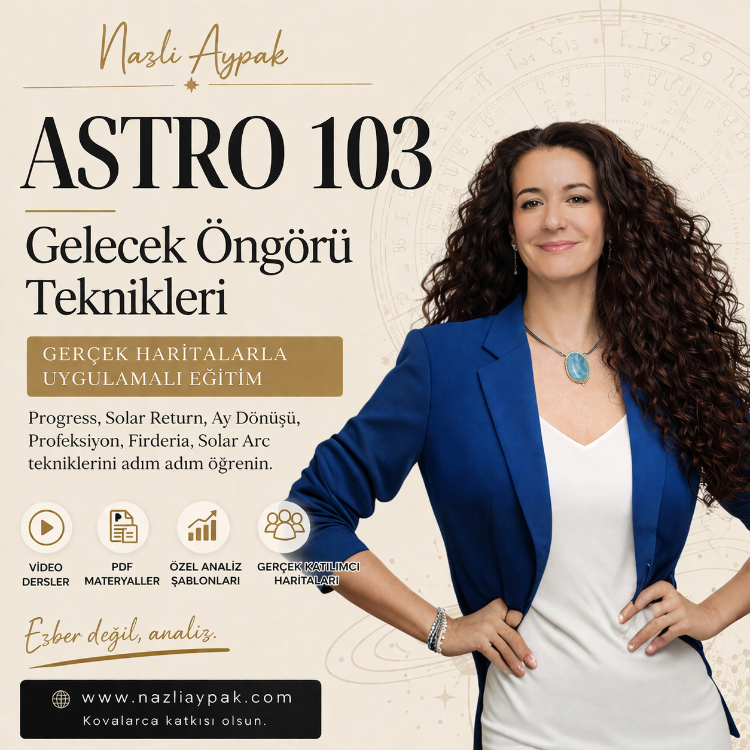 ASTRO 103 | Astrolojide Gelecek Öngörü Teknikleri – Video Eğitim Seti