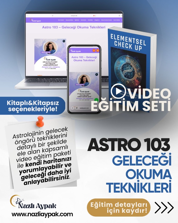 ASTRO 103 | Astrolojide Gelecek Öngörü Teknikleri – Video Eğitim Seti