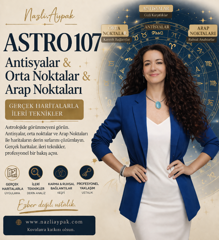 ASTRO 107 | Orta Noktalar • Antisyalar • Arap Noktaları – Video Eğitim Seti