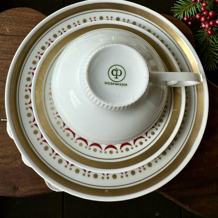 Cp çay seti trio 1960 lar 