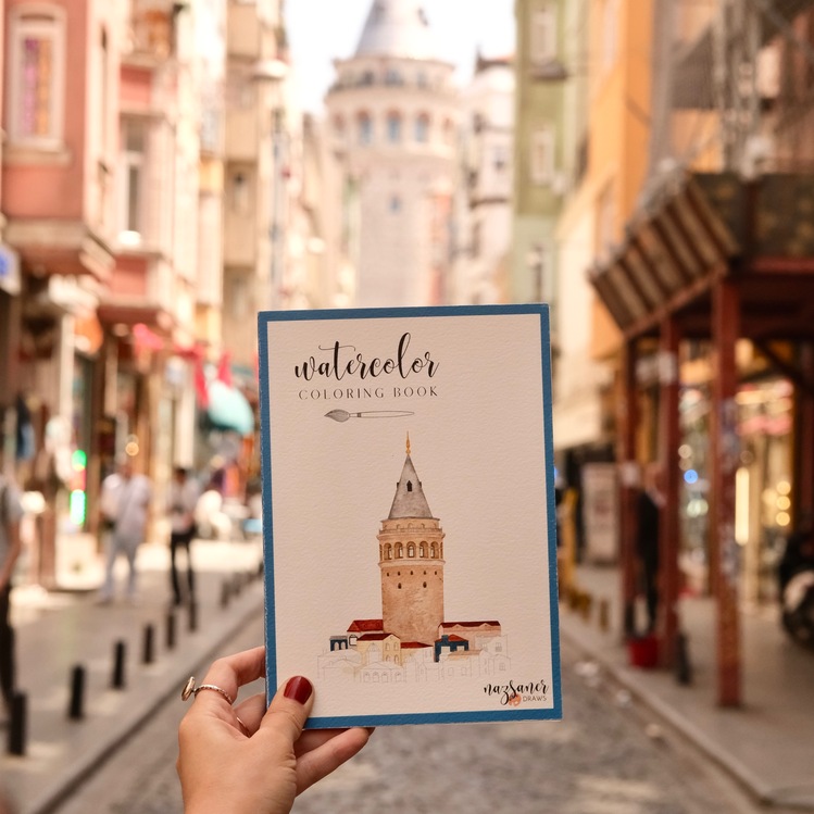 Suluboya Boyama Kitabı | İSTANBUL