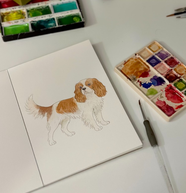 Suluboya Boyama Kitabı | Köpek